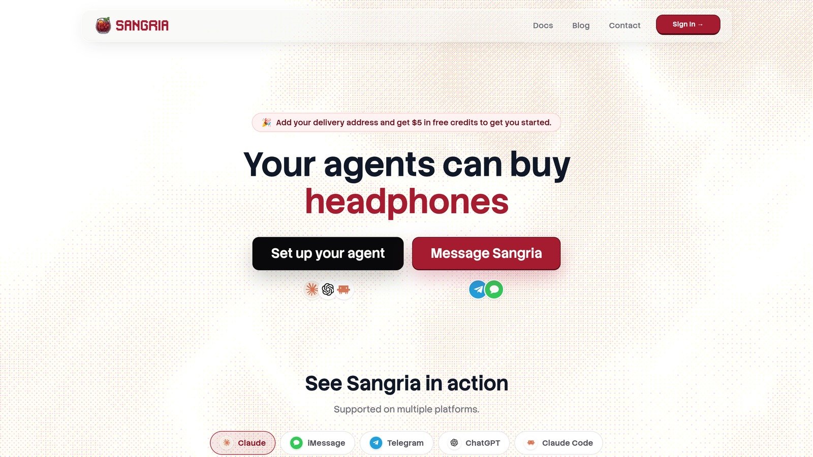 Sangria (getsangria.com), your agents can buy anything, Founders Inc Off Season II