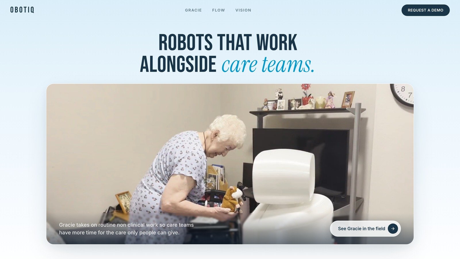 Obotiq (obotiqlabs.com), robots that work alongside care teams, Founders Inc Off Season II