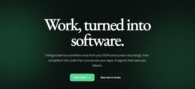 Infragrid - work, turned into software