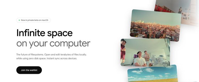 Space - infinite space on your computer