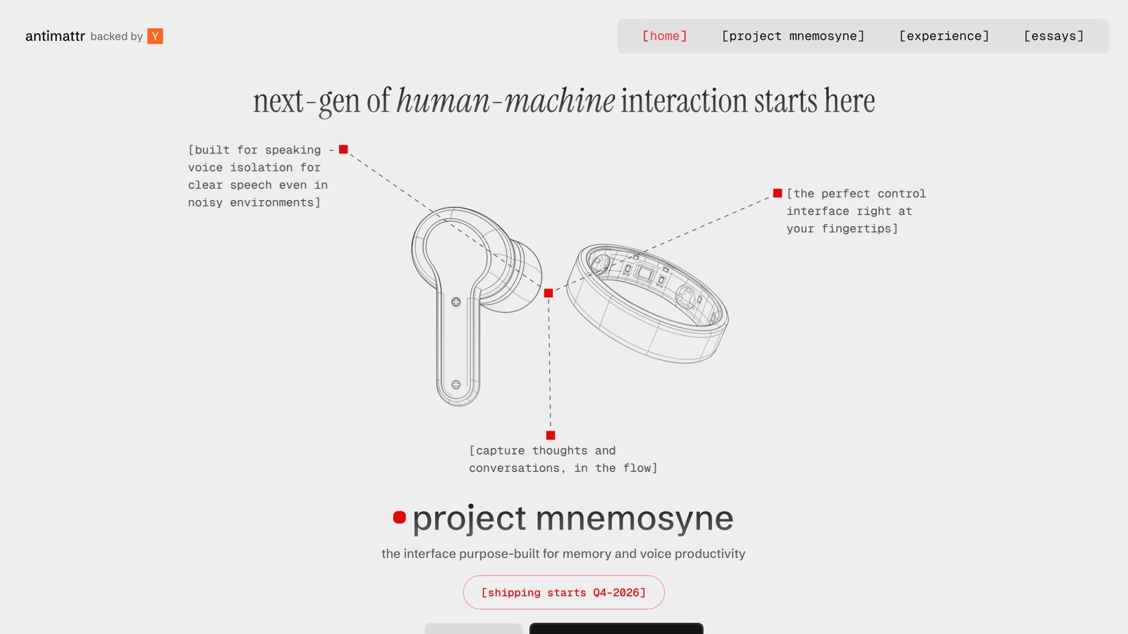 antimattr - project mnemosyne