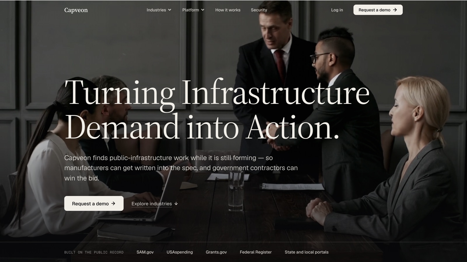 Capveon - turning infrastructure demand into action