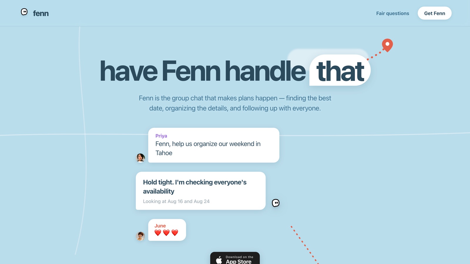 Fenn - have Fenn handle that