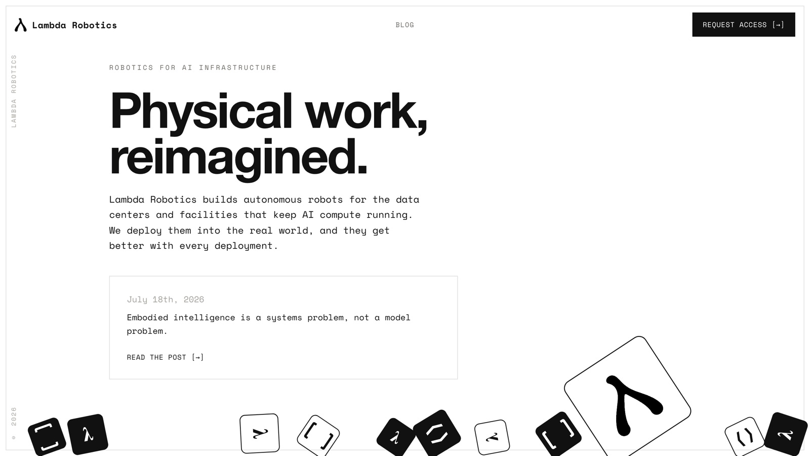 Lambda Robotics - physical work, reimagined