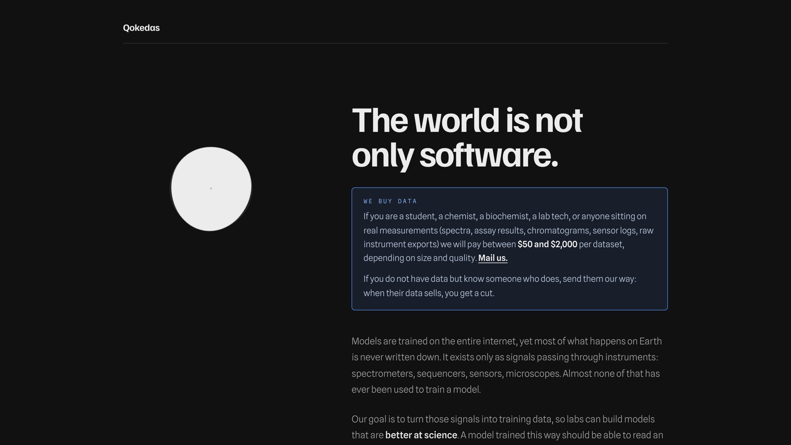 Qokedas - the world is not only software