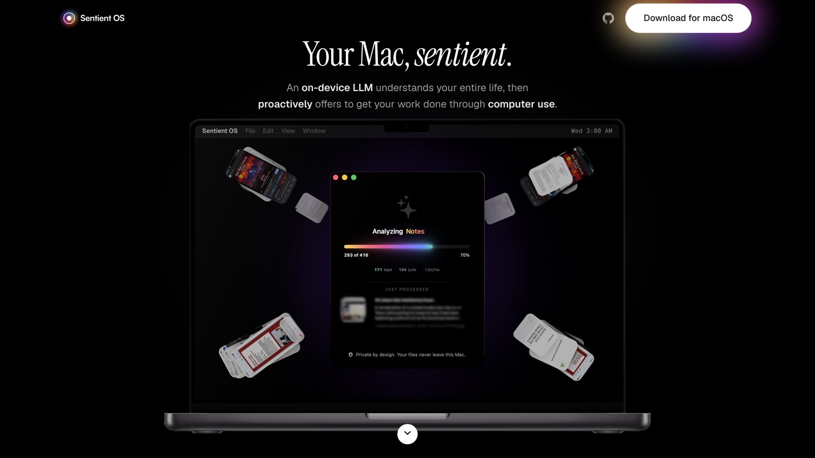 Sentient OS - your Mac, sentient