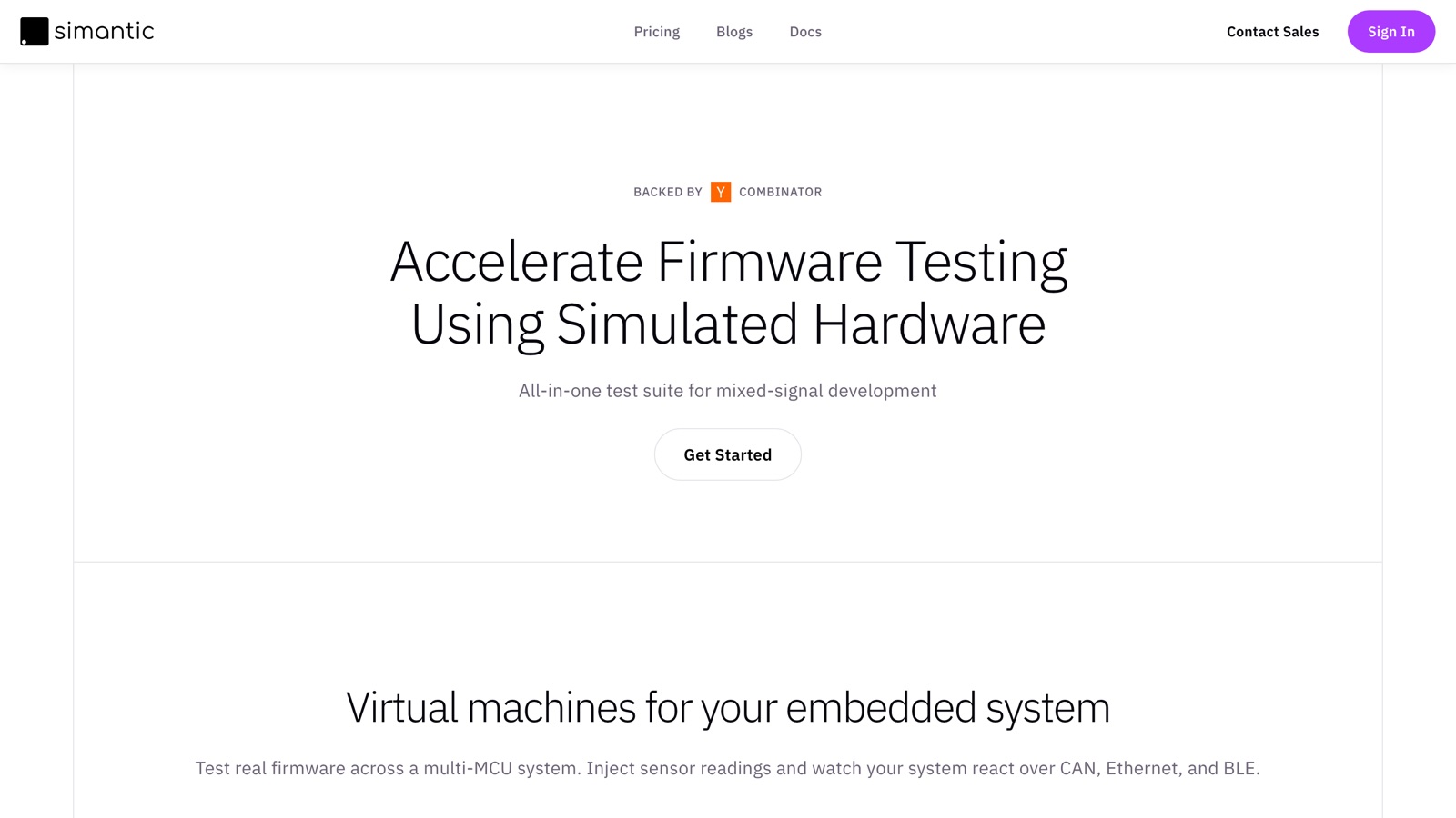 Simantic - accelerate firmware testing using simulated hardware