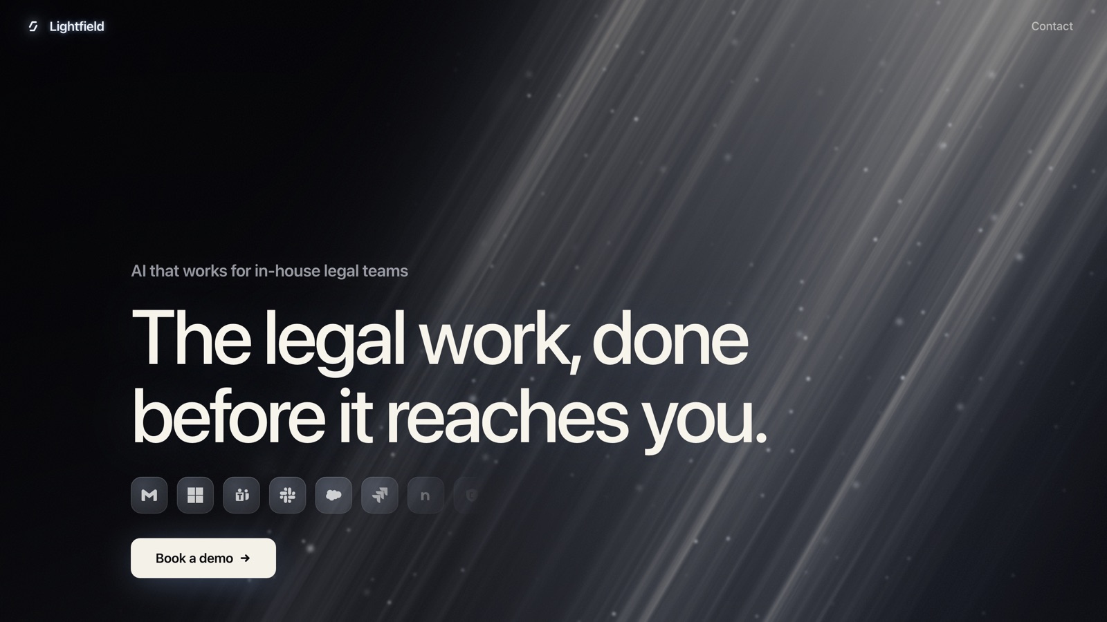 Lightfield - the legal work, done before it reaches you