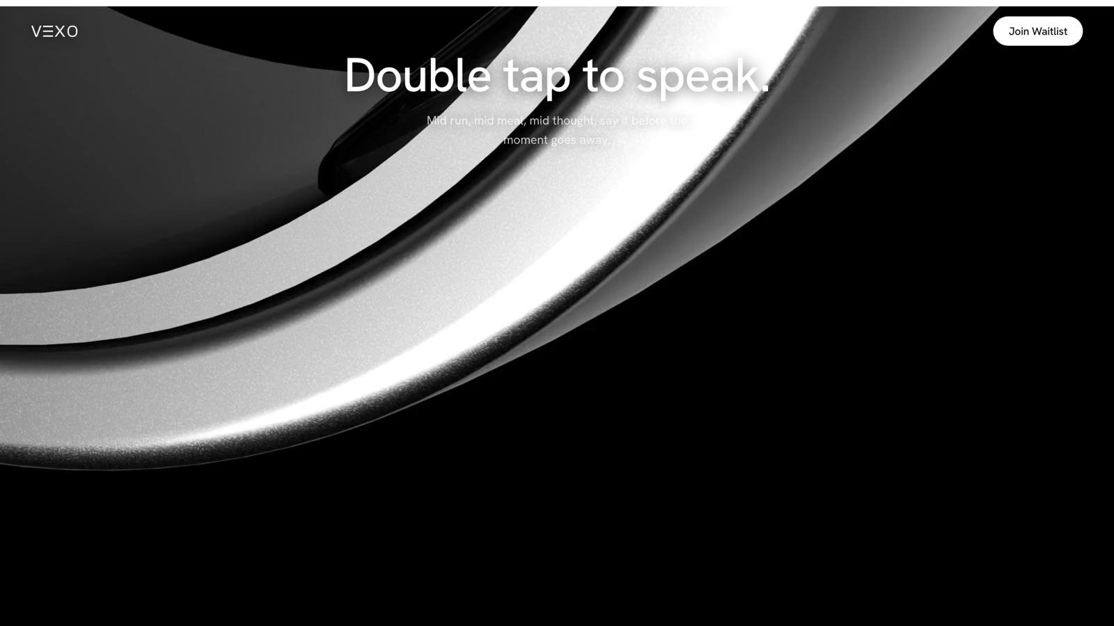 Vexo - double tap to speak