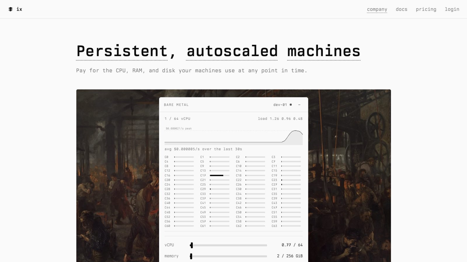 ix - persistent, autoscaled machines for AI agents
