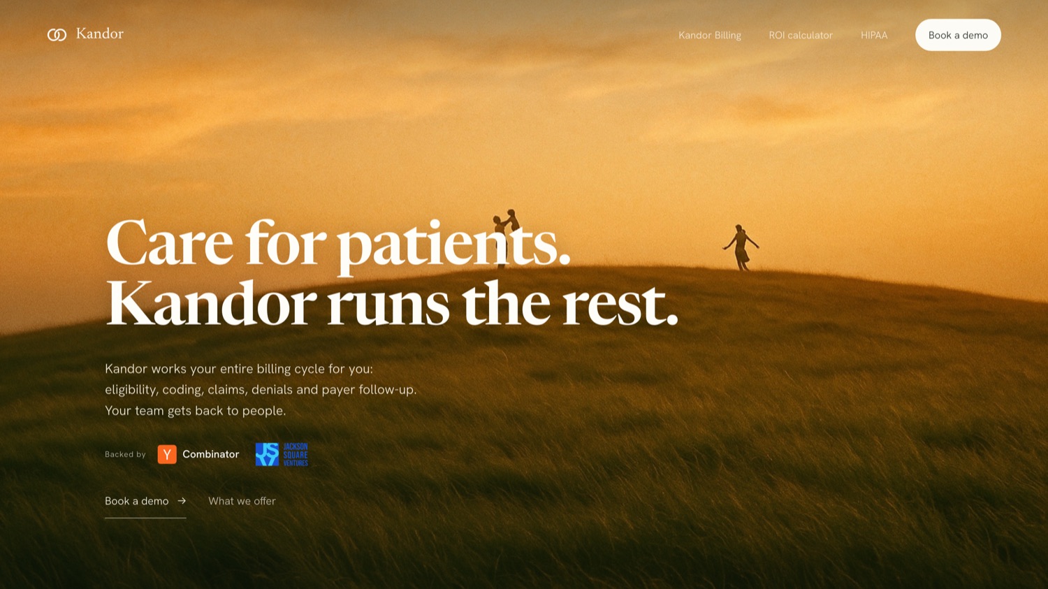 Kandor - care for patients, Kandor runs the rest